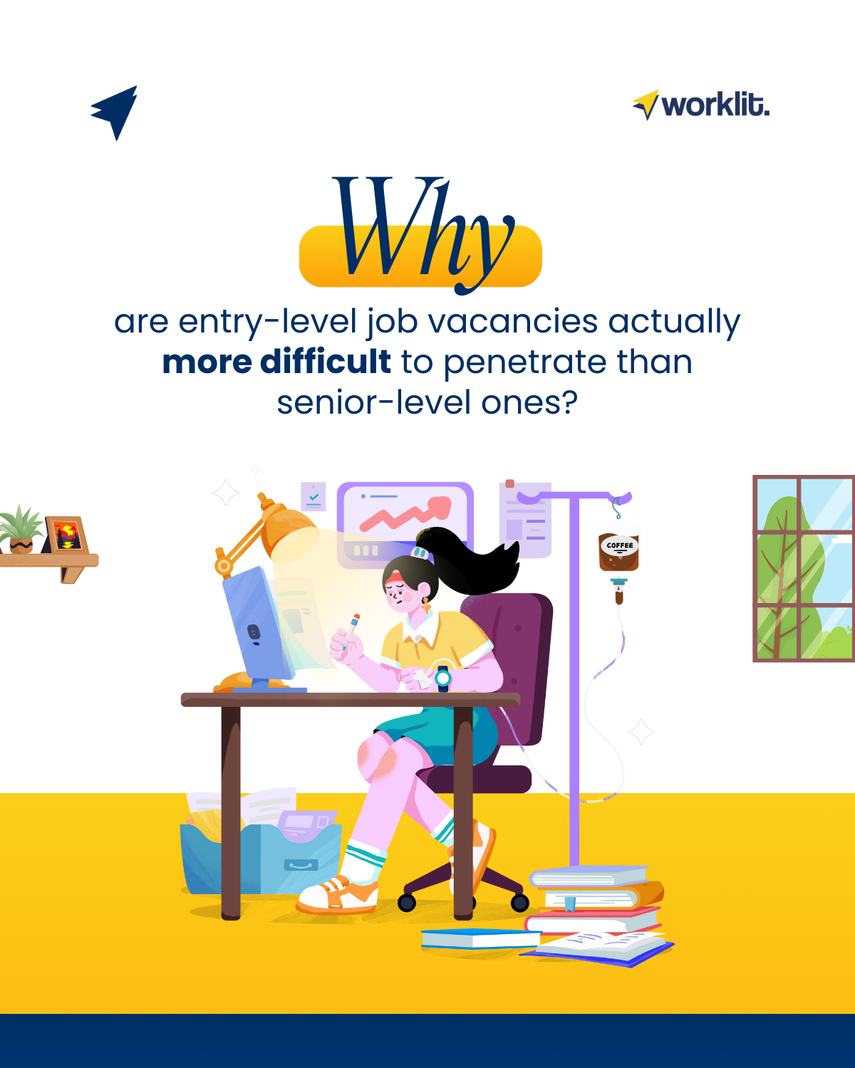 Why are entry-level job vacancies actually more difficult to penetrate than senior-level ones?